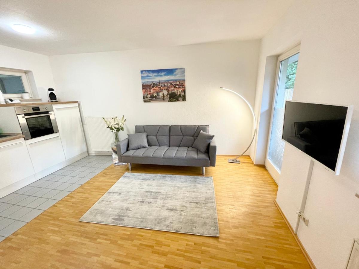 Ferienwohnung Blickfang - Modernes Apartment Direkt In Der Altstadt Von Erfurt Mit Balkon - Beste Lage Und Aussicht Buitenkant foto