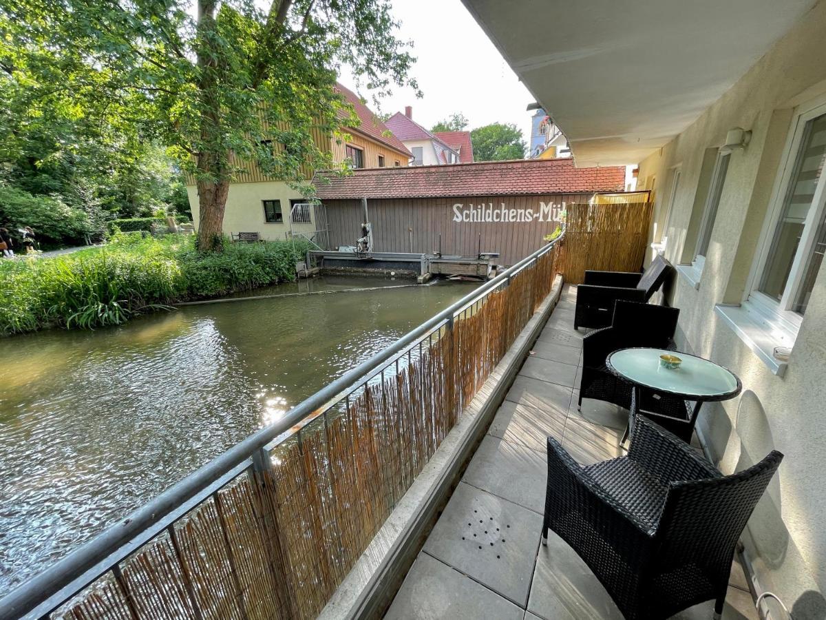 Ferienwohnung Blickfang - Modernes Apartment Direkt In Der Altstadt Von Erfurt Mit Balkon - Beste Lage Und Aussicht Buitenkant foto