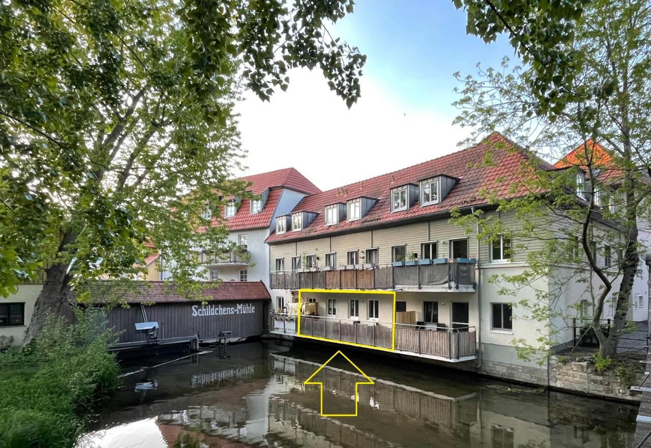 Ferienwohnung Blickfang - Modernes Apartment Direkt In Der Altstadt Von Erfurt Mit Balkon - Beste Lage Und Aussicht Buitenkant foto